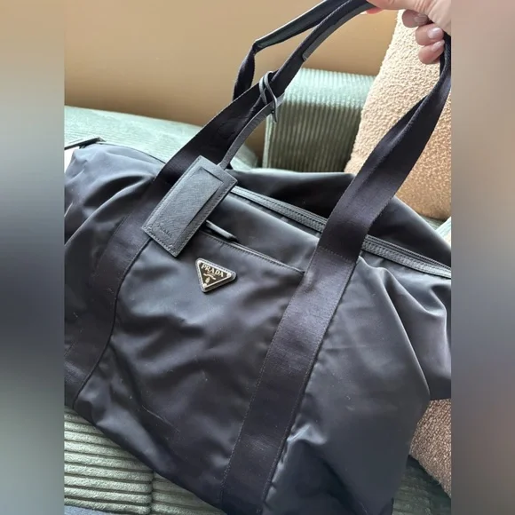 Black Prada Nylon Duffel Bag - Picture 4 of 5